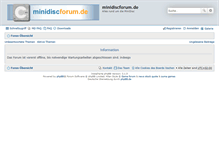 Tablet Screenshot of minidiscforum.de